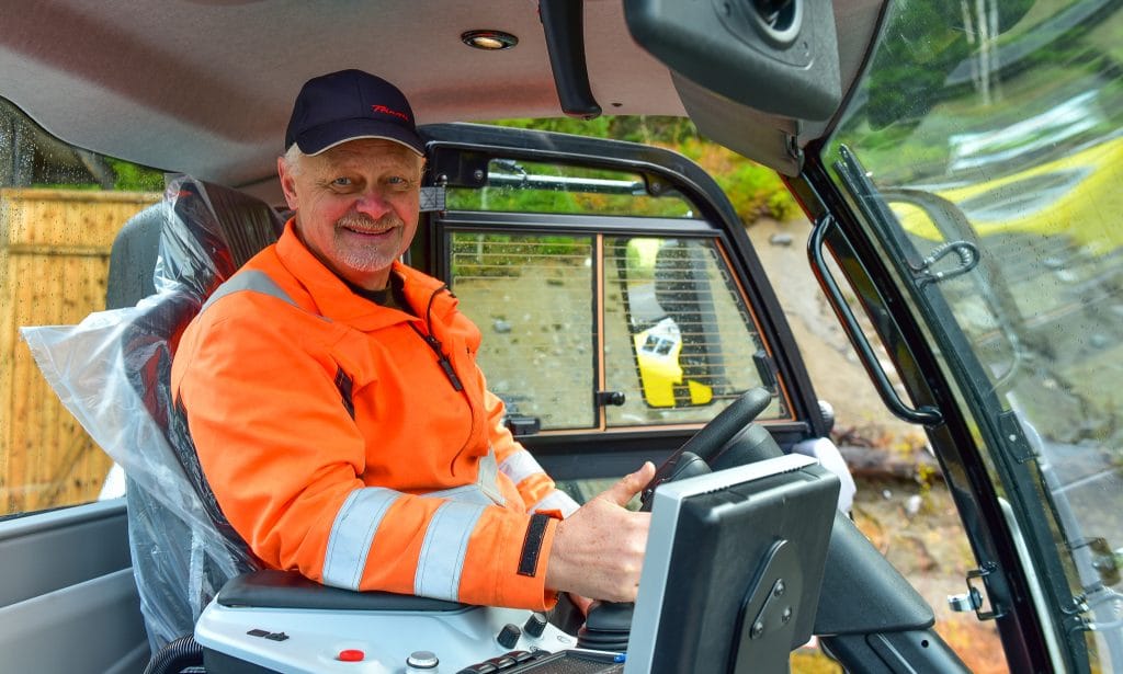 Geir Magne Feed i tråkkemaskinen. Foto,